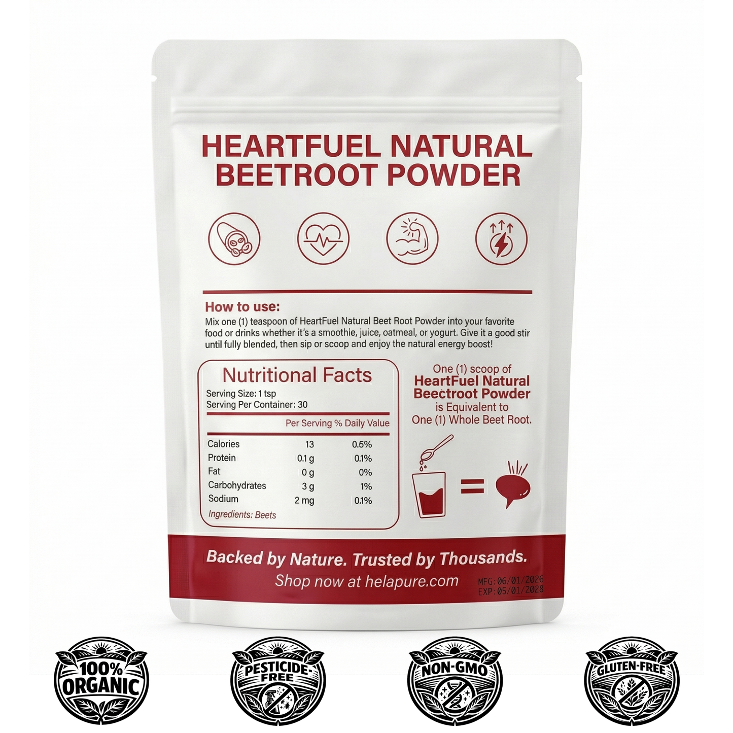 Organic Beetroot Powder